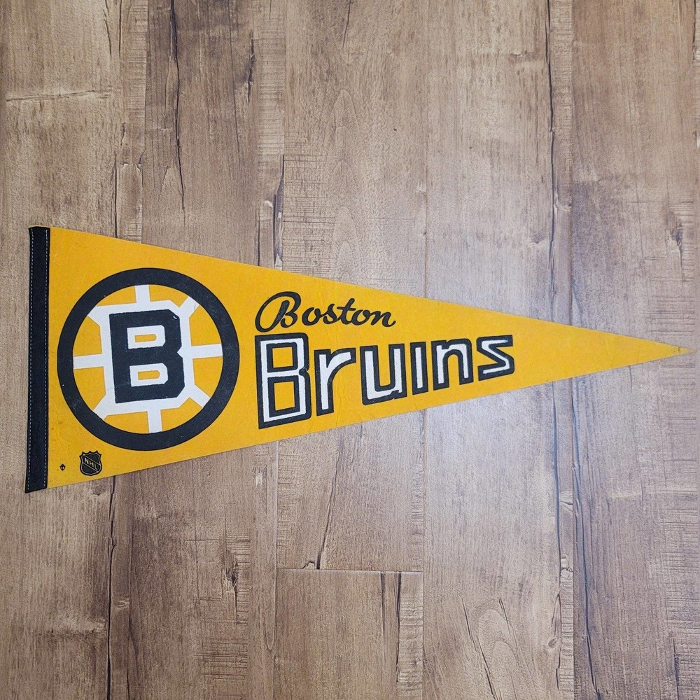 Vtg 1970s Boston Bruins Pennant NHL